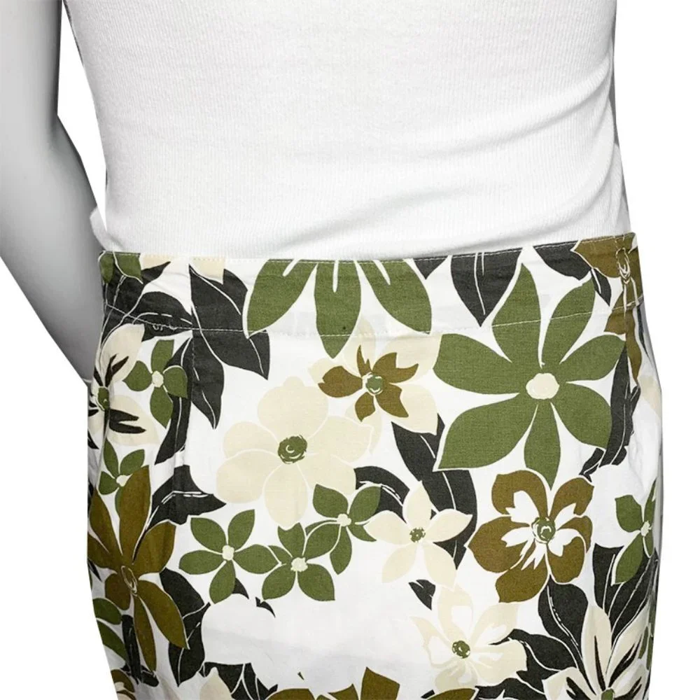SANCTUARY Button front tropical floral skirt